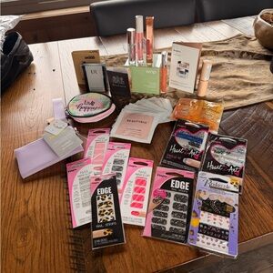 Huge Beauty Bio Bundle Lot 33 Items WNP Duo Clay Mask Cologne Samples Nails New
